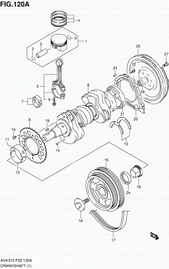 Alto - A-Star/Celerio/800/Fronte/Cultus AVK310 AVK310 (P02,P22)