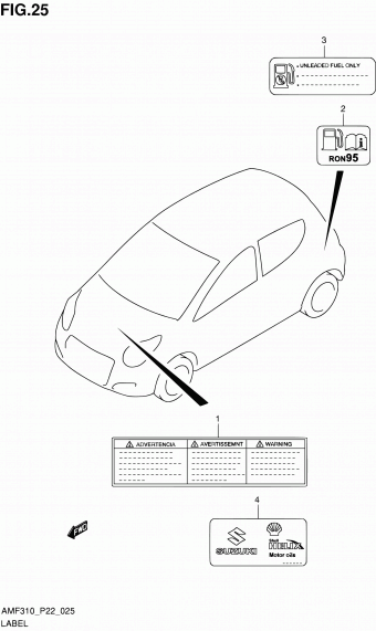 Alto - A-Star/Celerio/800/Fronte/Cultus AMF310 AMF310 (E02,E22)