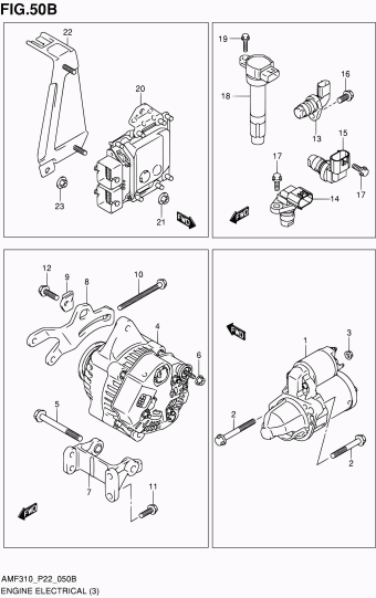Alto - A-Star/Celerio/800/Fronte/Cultus AMF310 AMF310-3 (E02,E22)