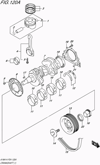 Baleno/Esteem A1M310 A1M310 (E06,E24,E32,E43)