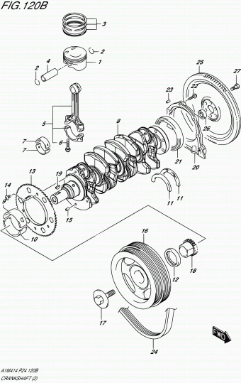 Baleno/Esteem A1M414 A1M414 (E06,E24,E32)