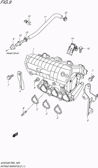Alto - A-Star/Celerio/800/Fronte/Cultus AOD308 AOD308 (P85)