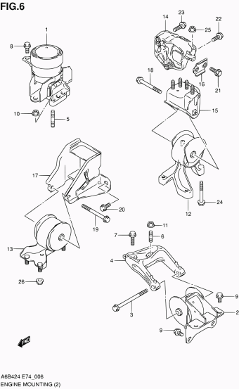 Kizashi A6B424 A6B424 (E74)