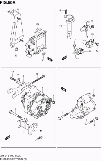 Alto - A-Star/Celerio/800/Fronte/Cultus AMF310 AMF310-2 (E02,E22)