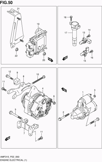 Alto - A-Star/Celerio/800/Fronte/Cultus AMF310 AMF310 (E02,E22)
