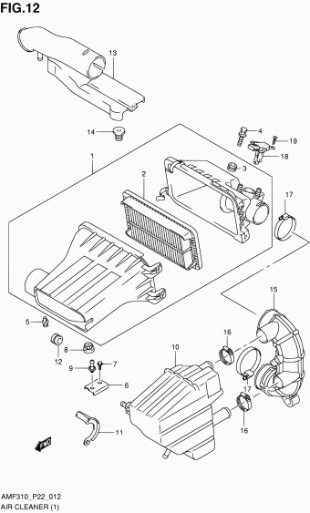 Alto - A-Star/Celerio/800/Fronte/Cultus AMF310 AMF310 (E02,E22)