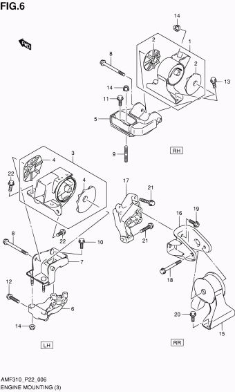 Alto - A-Star/Celerio/800/Fronte/Cultus AMF310 AMF310 (E02,E22)