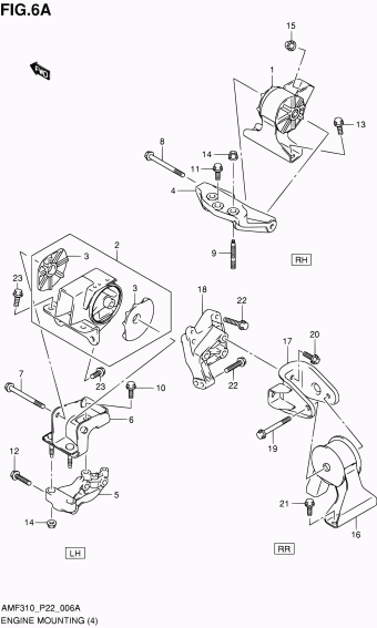 Alto - A-Star/Celerio/800/Fronte/Cultus AMF310 AMF310-3 (E02,E22)