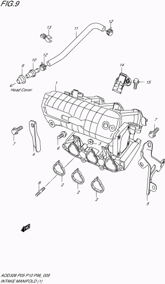 Alto - A-Star/Celerio/800/Fronte/Cultus AOD308 AOD308 (E10,E96)
