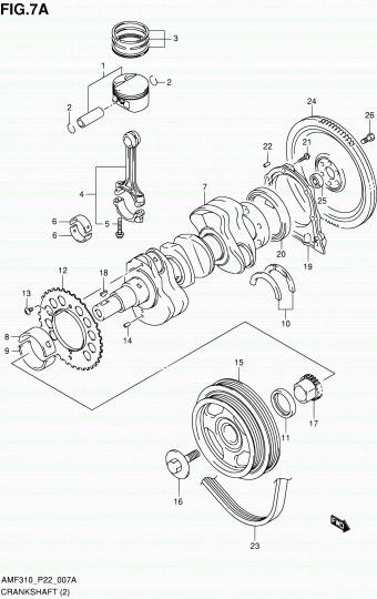 Alto - A-Star/Celerio/800/Fronte/Cultus AMF310 AMF310-2 (E02,E22)