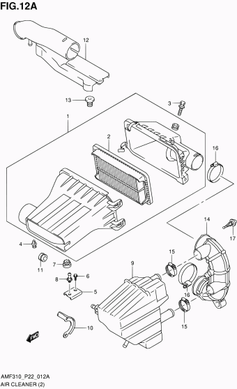 Alto - A-Star/Celerio/800/Fronte/Cultus AMF310 AMF310-2 (E02,E22)