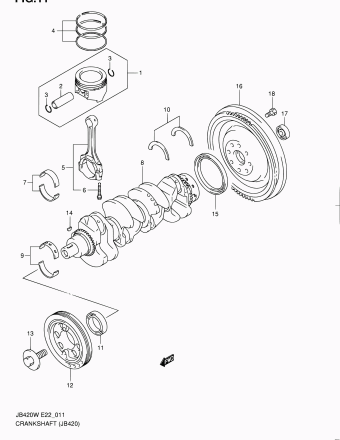 Grand Vitara JB420 JB420W-2 (E09,E10,E96)