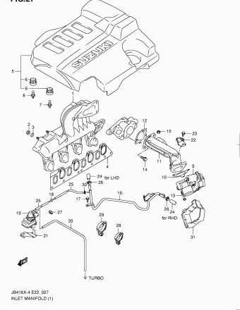 Grand Vitara JB419 JB419XD-4 (E02,E22,E53)