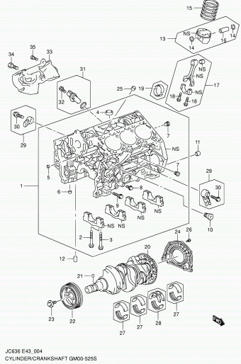 Grand Vitara XL-7 JC636 JC636 (E43)