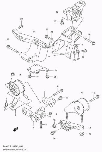 Alto - A-Star/Celerio/800/Fronte/Cultus RA410 RA410-3