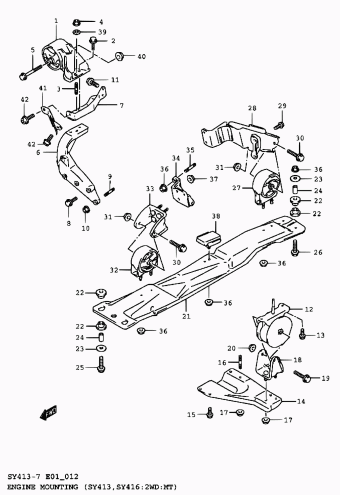 Baleno/Esteem SY416 SY416-7