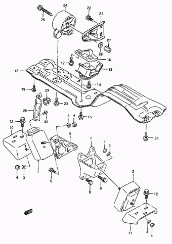 Vitara/Sidekick SE416 SE416 (E03,E33:MY 1992)