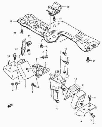 Vitara/Sidekick SE416 SE416 (E03,E33:MY 1993)