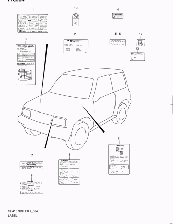 Vitara/Sidekick SE416 SE416-2 (3DR)