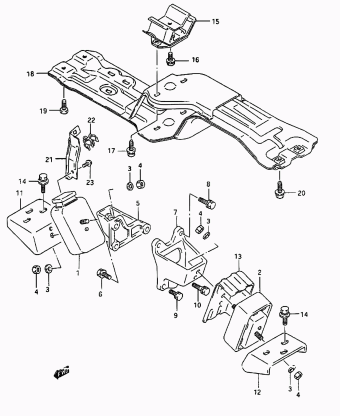 Vitara/Sidekick SE416 SE416 (E03,E33:MY 1994)