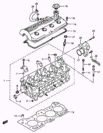 Vitara/Sidekick SE416 SE416 (E03,E33:MY 1993)
