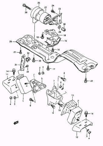 Vitara/Sidekick SE416 SE416 (E03,E33:MY 1992)