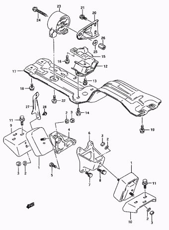 Vitara/Sidekick SE416 SE416 (E03,E28,E33,E60:MY 1996)