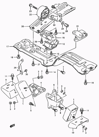 Vitara/Sidekick SE416 SE416 (E03,E28,E33,E60:MY 1997)