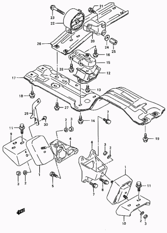 Vitara/Sidekick SE416 SE416 (E03,E28,E33,E60:MY 1997)