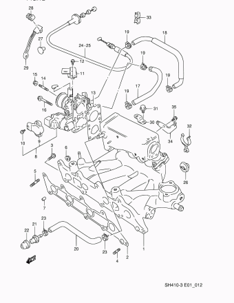 Alto - A-Star/Celerio/800/Fronte/Cultus SH410 SH410-3 (Maruti)