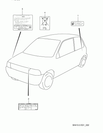 Alto - A-Star/Celerio/800/Fronte/Cultus SH410 SH410-3 (Maruti)