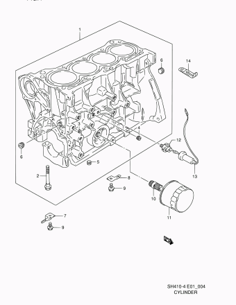 Alto - A-Star/Celerio/800/Fronte/Cultus SH410 SH410-4 (Maruti)