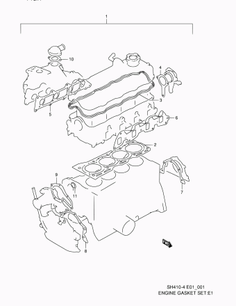 Alto - A-Star/Celerio/800/Fronte/Cultus SH410 SH410-4 (Maruti)