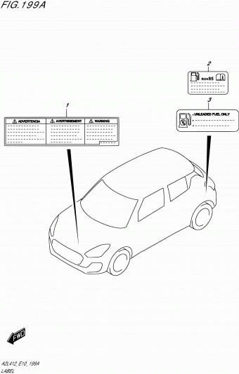 Swift A2L412 A2L412 (E10,E48,E71,E85,E96)