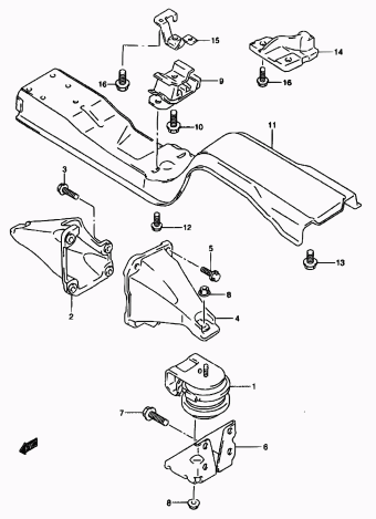 Vitara/Sidekick SQ416 SQ416Q (E03,E28,E33:MY 1999)