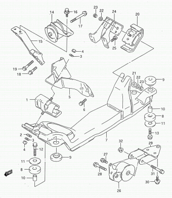 Alto - A-Star/Celerio/800/Fronte/Cultus SH410 SH410-2 (Maruti)