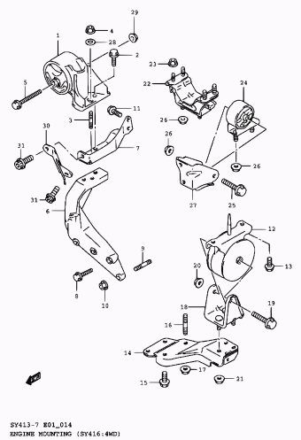Baleno/Esteem SY416 SY416-7