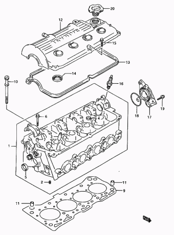 Baleno/Esteem SY416 SY416 (E03,E28,E33,E60:MY 1996)