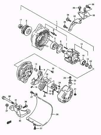 Baleno/Esteem SY416 SY416 (E03,E28,E33,E60:MY 1996)