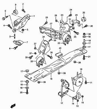 Baleno/Esteem SY418 SY418 (E03,E28,E33,E60:MY 2002)