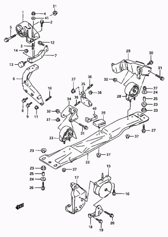 Baleno/Esteem SY416 SY416 (E03,E28,E33,E60:MY 1996)