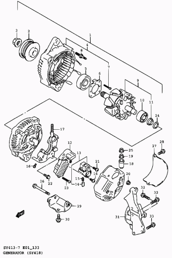 Baleno/Esteem SY418 SY418-7