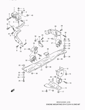 Baleno/Esteem SY416 SY416-4