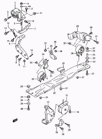 Baleno/Esteem SY416 SY416 (E03,E28,E33,E60:MY 1998)
