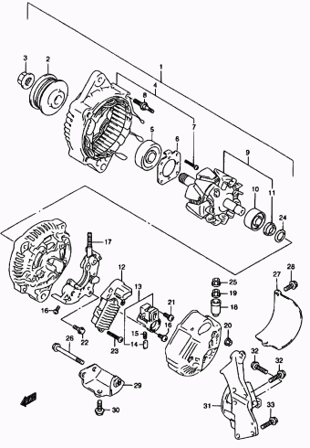 Baleno/Esteem SY418 SY418 (E03,E28,E33,E60:MY 2001)