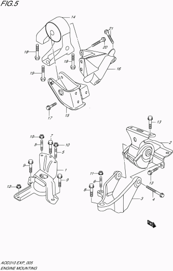 Alto - A-Star/Celerio/800/Fronte/Cultus AOD310 AOD310 (E85,E96)