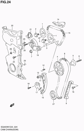 Grand Vitara SQ420 SQ420W (E02,E06,E21,E22,E24)