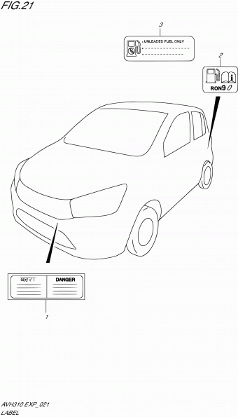 Alto - A-Star/Celerio/800/Fronte/Cultus AVH310 AVH310 (P96)