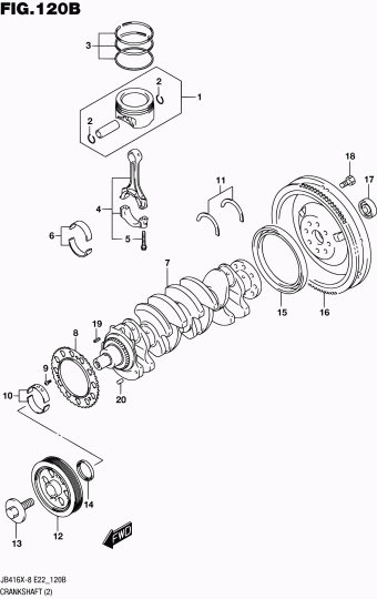 Grand Vitara JB424 JB424X-8 (E10,E48,E96)