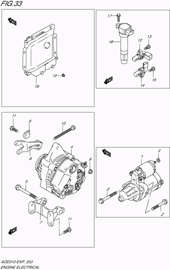 Alto - A-Star/Celerio/800/Fronte/Cultus AOD310 AOD310 (E85,E96)